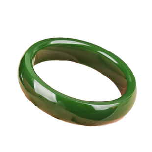 天然新疆和田玉黄玉手镯女款玉镯子扁条手镯平安镯手链玉镯子