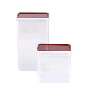 密封罐奶茶店用品塑料奶茶粉盒方形果粉盒奶茶店储物罐方咖啡豆桶
