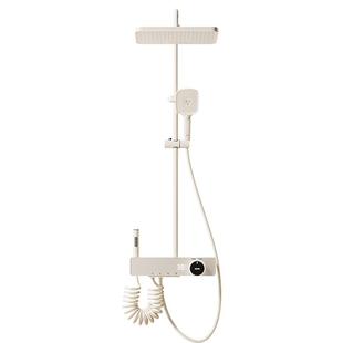 浪鲸淋浴花洒套装按摩钢琴按键浴室沐浴器置物台家用精铜主体628