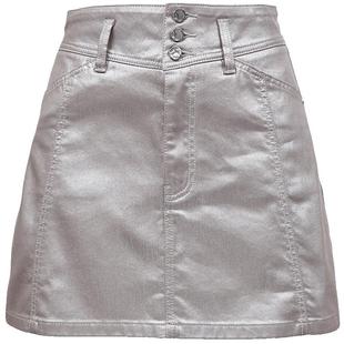 ONLY奥莱2025夏季新款个性潮流金属色牛仔裙短裙半身裙女