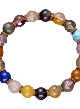 天然水晶手链手串女发晶转运珠