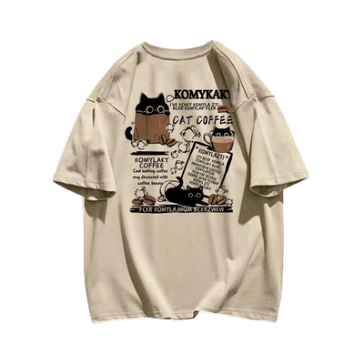 超高性价比！夏季情侣卡其色短袖