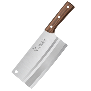 龙泉菜刀家用刀具厨房厨师砍骨刀女士切菜切肉刀套装圆头刀杀鱼刀