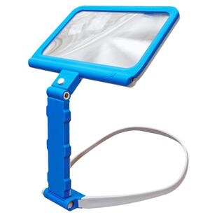 挂脖放大镜大镜片台式手持led带灯懒人阅读高清便携带老人看书