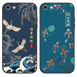 适用于oppoa57 5g手机壳a56s中国风0pp0A57手机套OP国潮男女oppo A57 5G版防摔软胶外壳PFTM20宫廷复古poop情