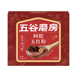 五谷磨房阿胶五红粉五红汤即食早晚代餐粉红枣女性营养红养粉冲饮