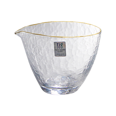 东洋佐佐木锤目纹公道杯日本进口日式无铅水晶玻璃公杯手工分茶器