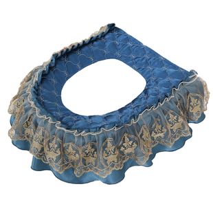 马桶套坐便套坐垫欧式蕾丝马桶套圈座便套U型马桶通用垫拉链式套