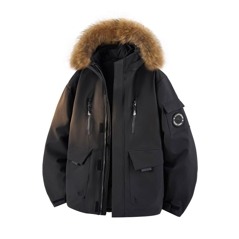 雪中飞派克风防风御寒保暖羽绒服