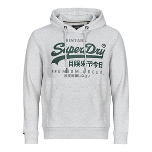 代购Superdry男士卫衣保暖舒适棉质连帽日常休闲外套爆款复古