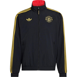 Adidas/阿迪达斯正品三叶草男士时尚双面穿立领运动外套JM5561