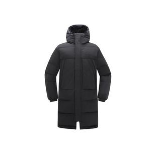 安德玛UA官方700蓬长款羽绒服冬季防风防泼水加厚保暖连帽外套男