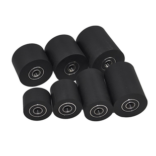 MSM聚氨酯胶套硬度85A包胶轴承滑轮PU耐磨静音滚轮输送导向轮压轮