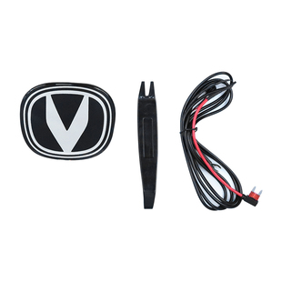 适用于长安univ前车标发光灯行车标亮标专用外饰升级改装饰灯配件