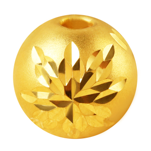 双飞翼珠宝3D硬金车花珠黄金转运珠足金珠子路路通满天星福珠配珠