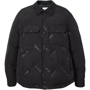 【防泼水鹅绒服】杰克琼斯颜值轻羽绒衬衫男冬季商务夹克外套男装