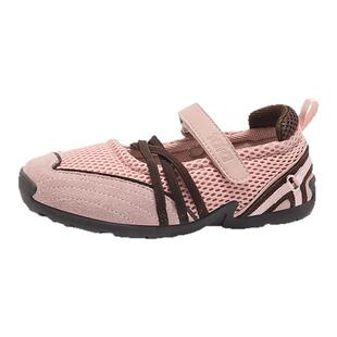 他她童鞋儿童粉色玛丽珍鞋2025秋季新款女童软底运动鞋百搭休闲鞋