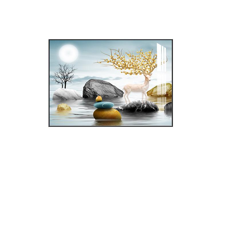 字字情玄关横版墙壁客厅装饰画