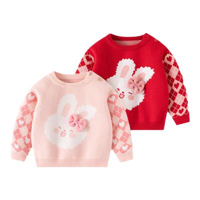 宝宝秋冬长袖圆领毛衣