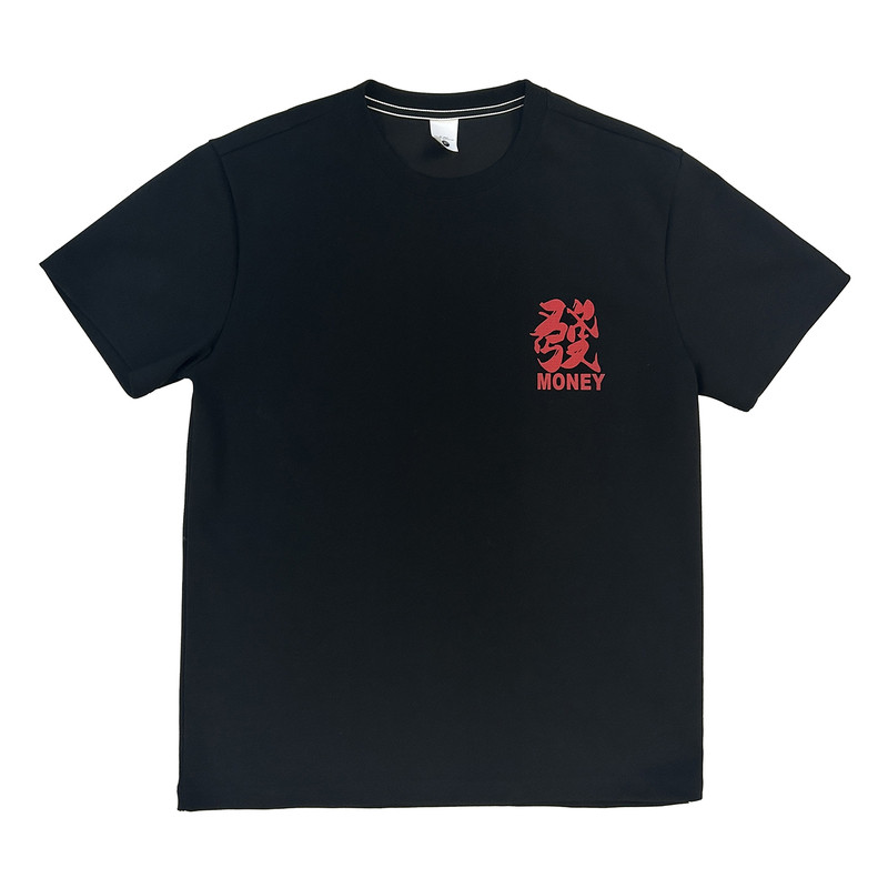 春季新年款个性發字印花时尚短袖