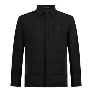 【白鸭绒】柒牌翻领羽绒服男冬季新款商务休闲中年干部服保暖外套