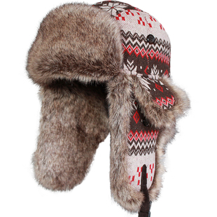 KAMOSA 雷锋帽东北帽男士冬季帽子女韩版潮户外加厚滑雪帽护耳帽