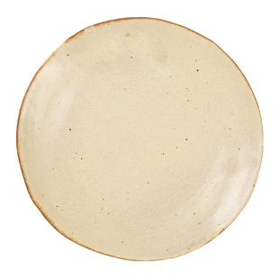 平盘粗陶瓷复古盘子菜盘家用日式餐具水果盘子高级感西餐牛排餐盘