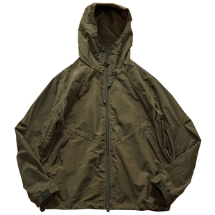 山系潮款机能夹克外套男户外休闲风设计感拼接合身剪裁工装上衣潮