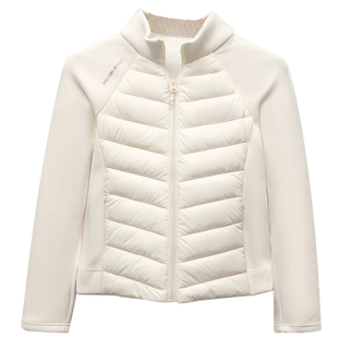 PRATOLA白色排骨轻薄羽绒服女lulu同款冬季防寒收腰运动瑜伽外套