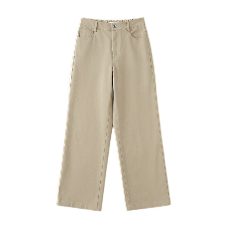 【含莱赛尔】DKNY JEANS唐可娜儿26休闲裤女直筒长裤子简约通勤