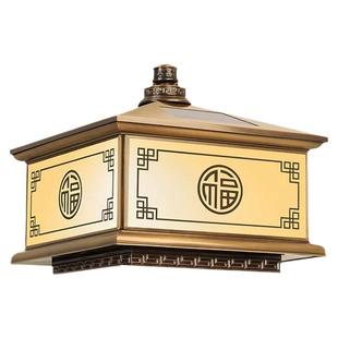 纯铜太阳能接电柱头灯户外灯门柱灯防水柱灯花园灯别墅大门柱子灯