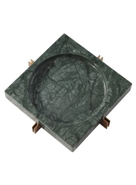 轻奢风大理石茶厅样板售楼处摆件