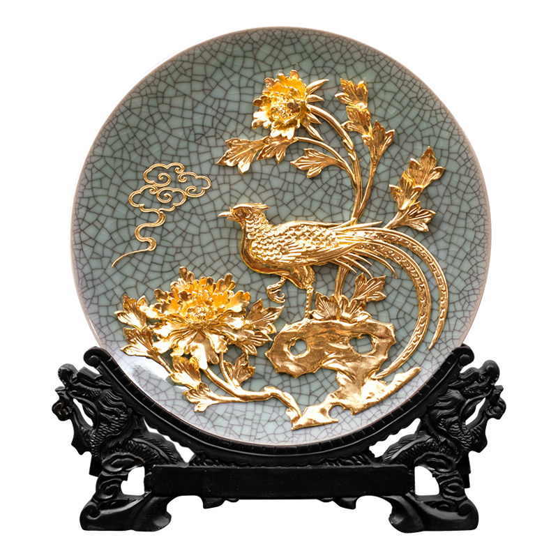鹭艺轩金箔前程似锦摆件乔迁礼物