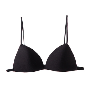 网红一字无痕美背内衣少女薄款聚拢文胸无钢圈性感小胸罩露肩细带