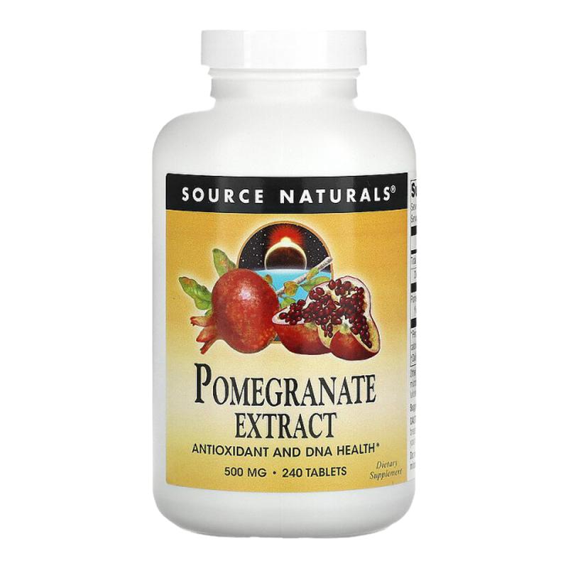 香港直發(fā)Source naturals源美石榴提取物膳食補充劑抗氧240片