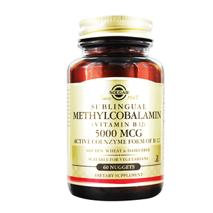 美国进口Solgar甲钴胺维生素B12成人营养神经损伤5000mcgVB族片