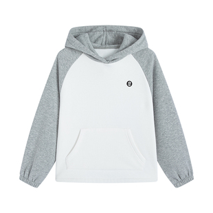 onmygame【远红外发热】男女童加绒卫衣新秋冬季儿童连帽上衣