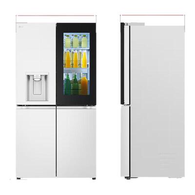 LGF664MEH95D四门640升制冰机