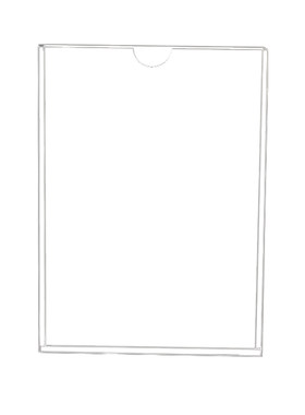双层亚克力板卡槽A4插板透明标价盒插槽a5连体展示盒有机插盒定制