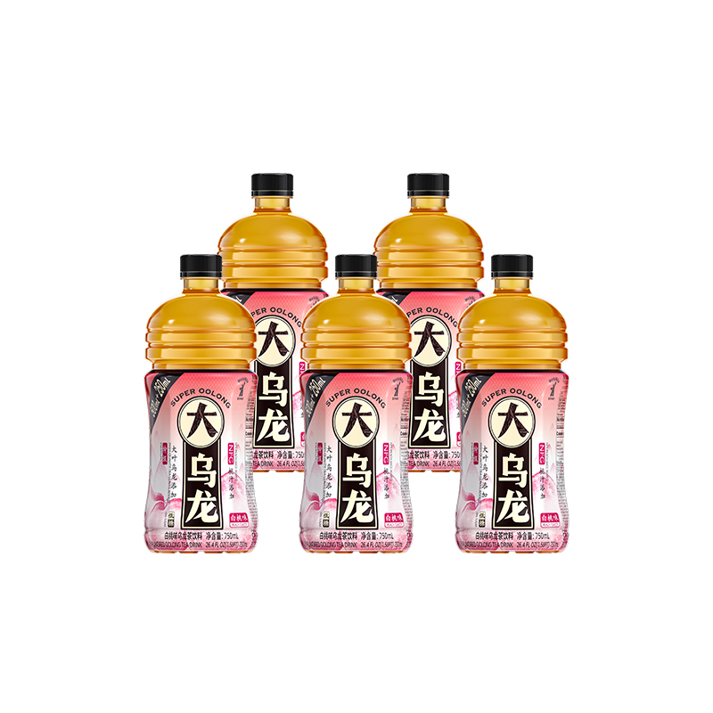 【首单+签到】白桃乌龙茶大容量750ml*3瓶