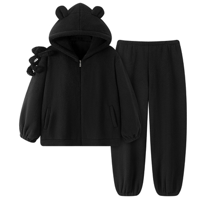 珊瑚绒加厚睡衣男款冬季法兰绒2025新款青少年韩版时尚家居服套装