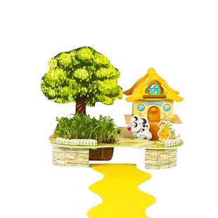 儿童3d立体拼图玩具女孩手工diy制作房子拼装模型过家家纸板益智6