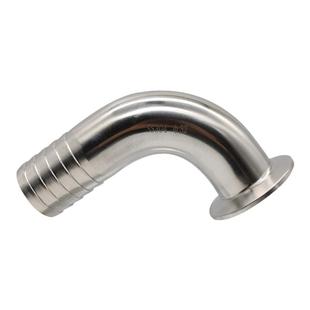 SS304 SS316L不锈钢90度快装皮管弯头卫生级卡箍软管水嘴格林弯管