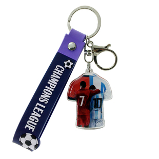 梅西C罗亚马尔姆巴佩哈兰德球星足球球迷周边钥匙扣背包挂饰挂件