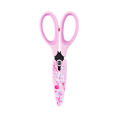 日本Q-LiA不粘胶圆头安全剪刀