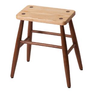 山丁 饼干方凳 黑胡桃樱桃整装凳子实木餐凳原木简约现代北欧包邮