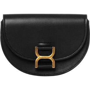 【限时折扣】Chloe蔻依 MARCIE迷你黑色小牛皮斜挎翻盖包