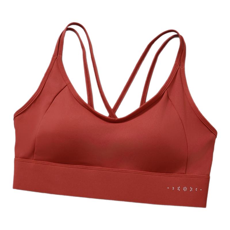 运动内衣交叉美背女防震聚拢背心跑步速干健身文胸固定杯瑜伽上衣