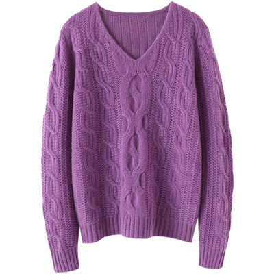 启超高端100%纯山羊绒衫