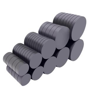 圆型形铁氧体磁铁薄小号强磁力高强度冰箱DIY黑色吸铁石磁石贴片